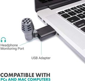 img 3 attached to 🎙️ Movo DOM2-USB Mini Omnidirectional USB Computer Microphone with 2 Ft Range and USB Adapter, Compatible with Laptop, PC, Mac - Ideal for Podcasting, Gaming, Remote Work, Conferences, Livestream, Desktop Mic
