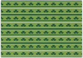 img 1 attached to Ambesonne Green Cutting Board – Decorative Tempered Glass St. Patrick's Day Theme with Traditional Irish Pattern Clovers – Large Size, Lime Green