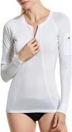 syrokan womens workout swimsuit white_upf logo