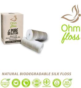 img 2 attached to 🌿 Ohm Floss Refill - Biodegradable Natural Silk Dental Floss 2-Pack: Compostable Eco-Friendly Oral Care Solution for Refillable Bamboo and Steel Containers