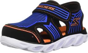 img 4 attached to Сандалии для мальчиков Skechers Hypno Splash ZOTEX: ярко-оранжевые детские босоножки для мальчиков