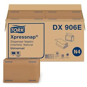 img 4 attached to 🧻 Tork Xpressnap Natural Dispenser Napkin N4, Universal, Interfold 1-ply, 13&#34; x 8.5&#34;, Bulk Pack of 6,000 Napkins, DX906E