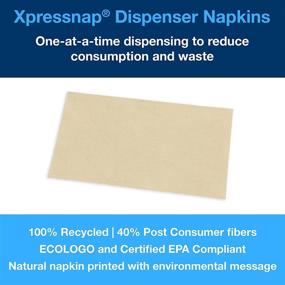 img 2 attached to 🧻 Tork Xpressnap Natural Dispenser Napkin N4, Universal, Interfold 1-ply, 13&#34; x 8.5&#34;, Bulk Pack of 6,000 Napkins, DX906E