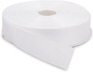 🎀 topenca white double face solid grosgrain ribbon roll - 1 inch x 50 yards logo