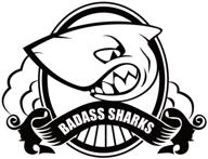 badass sharks фендер мотокросс эндуро логотип