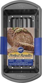img 3 attached to Набор форм для мясного рулета Wilton Perfect Results Premium Non-Stick, улучшает вкус и снижает содержание жира, 2 штуки, размером 9,25 x 5,25 x 2,75 дюйма.