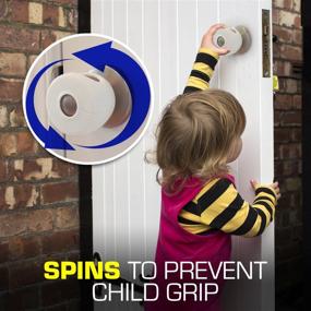 img 1 attached to 🚪 Child Proof Doors with Door Knob Safety Cover (4 Pack) - Little Giggles Child Safety Covers