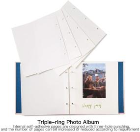 img 1 attached to 📸 Edian Magnetic Scrapbook Album: Deluxe Self Adhesive Photo Album with 60 Pages - Create Your Own Hardcover DIY Photo Album