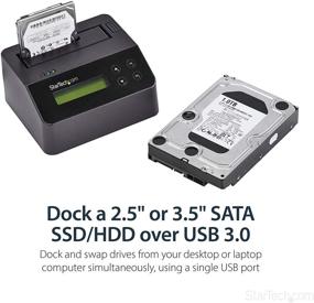 img 3 attached to 🔒 StarTech.com USB 3.0 док-стейшн для стирания жесткого диска для 2,5" и 3,5" SATA SSD HDD + 4Kn Drive - ЖК-экран/ RS232 - Безопасное стирание HDD Wiper Docking Station (SDOCK1EU3P2) - Простое стирание и защита данных