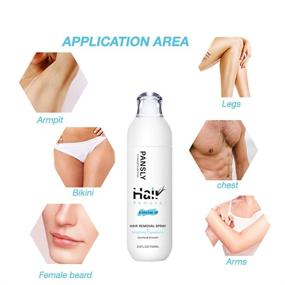 img 1 attached to 100ML Hair Removal Spray for Smooth and Silky Skin | Gentle Hair Remover for Face, Underarm, Arm, Leg, Bikini | Non-Irritating Depilatory Product for Women and Men