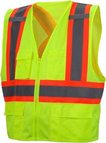 img 3 attached to Pyramex Hi Vis Vest Contrasting Reflective