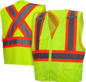 img 1 attached to Pyramex Hi Vis Vest Contrasting Reflective