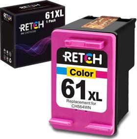 img 4 attached to 🖨️ RETCH Remanufactured HP 61XL Black Ink Cartridge Replacement for Envy 4516, 4520, Officejet 3830, 3831, 3833, 4650, 4655, 5220, 5255, 5258, DeskJet 1112, 2130, 2132, 3630, 3632, 3633, 3634 - Inkjet Printer Tray