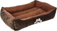 premium rectangle pet bed by happycare textiles for luxury comfort and durability logo