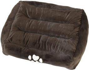 img 1 attached to Premium Rectangle Pet Bed by Happycare Textiles for Luxury Comfort and Durability