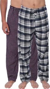 img 1 attached to 🏁 Checkered Active Club Flannel Sleepwear