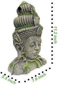 img 2 attached to SLOCME Aquarium Buddha Statue Decorations Fish & Aquatic Pets for Aquarium Decor
