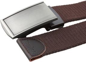 img 2 attached to 🌙 Moonsix Canvas Belts: Stylish Military-Inspired Accessories for Men