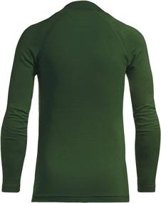 img 3 attached to 🔥 Stay Warm and Comfy with BALEAF Youth Boys' Compression Thermal Shirt Fleece Baselayer Long Sleeve Cold Gear Mock Top