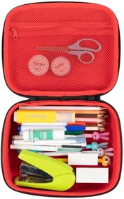 img 2 attached to 🖍️ Colorful Large Pencil Box by ZIPIT - Holds up to 110 Pens - Durable School and Office Supplies Storage Container - Secure Zipper Closure - Purple Galaxy Design
