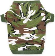 droolingdog camo dog hoodie - dog clothes for small, medium, and large breeds логотип