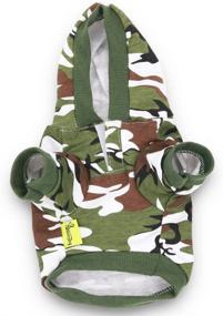 img 3 attached to DroolingDog Camo Dog Hoodie - Dog Clothes for Small, Medium, and Large Breeds