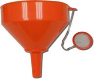 👑 king kooker 8" plastic cooking oil funnel: convenient and durable filter included logo