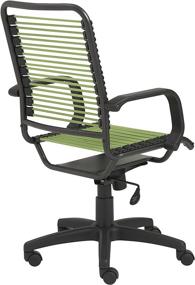 img 1 attached to 🪑 Eurø Style Bradley Bungie Office Chair - Green, L27 W23 H37.5-43 SH17.5-23: Versatile and Stylish Seating for Your Workspace