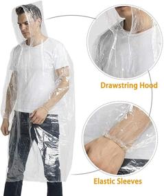img 3 attached to Kellyer Disposable Emergency Transparent Raincoat Safety & Security for Emergency Kits & Supplies