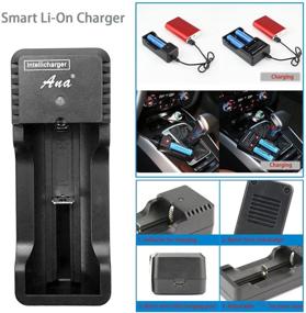 img 2 attached to 1A Fast Charging Smart USB Lithium Battery Charger for 18650, 26650, 32650, 14500, 18500, 17335 3.7V 4.2V Rechargeable Lithium Batteries - Single Slot