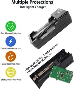 img 1 attached to 1A Fast Charging Smart USB Lithium Battery Charger for 18650, 26650, 32650, 14500, 18500, 17335 3.7V 4.2V Rechargeable Lithium Batteries - Single Slot