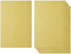 img 1 attached to 🎇 Shimmer and Shine with Gold Glitter Cardstock Paper - 24 Accessible Sheets of Double Sided Sparkle Card Stock for Exciting Crafts (8x12 In)