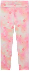 img 2 attached to 👧 Girls' 4-Pack Leggings Set with Wide Waistband - Perfect for Exercise and Sports