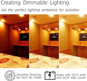 img 1 attached to 🔆 12V PWM Dimmer Switch for RVs, Trucks, Boats: Control LED, Halogen & Incandescent Lights with 3-Wire High Side Dimming