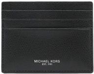 💼 premium style: michael kors black leather wallet for men – wallets, card cases & more! logo