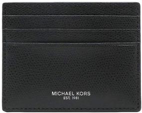 img 1 attached to 💼 Premium Style: Michael Kors Black Leather Wallet for Men – Wallets, Card Cases & More!