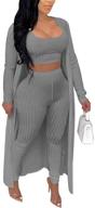 👚 remxi women's cardigan tracksuit: stylish matching jumpsuits, rompers & overalls for fashionable outfits logo