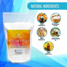 img 1 attached to 🦶 Revitalize Your Feet with Detoxify Foot Soak: Mediterranean Sea Salt, Lemon, Orange, and Ginger Essential Oils, Natural Detox Foot Soak - 40 Ounces