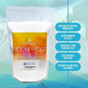 img 3 attached to 🦶 Revitalize Your Feet with Detoxify Foot Soak: Mediterranean Sea Salt, Lemon, Orange, and Ginger Essential Oils, Natural Detox Foot Soak - 40 Ounces