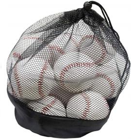 img 4 attached to ⚾ Enhance Your Baseball Training with Tebery's 12-Pack Standard Size Adult Baseballs: Unmarked & Leather Covered Training Ball Set