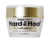 coconut scented hard as hoof nail strengthener cream for stronger nails, nail growth & conditioning cuticle cream | prevents splits, chips, cracks & strengthens nails | 1 oz logo