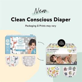 img 2 attached to 👶 Honest Company Super Club Box, Clean Conscious Diapers, So Delish & All The Letters, Size 5, 100 Count (Packaging & Print May Vary)