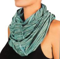 champion women's lightweight black scarf: stylish accessories in scarves & wraps logo