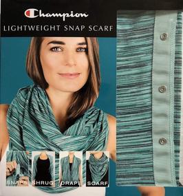 img 3 attached to Champion Women's Lightweight Black Scarf: Stylish Accessories in Scarves & Wraps