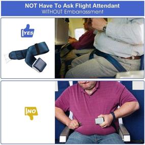 img 3 attached to Airplane Seat Belt Extender 2 Pack