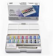 обзор: краски акварели winsor & newton cotman - 🎨 делюкс карманный бокс для скетчеров 18 половинных кювет, набор из 18 логотип