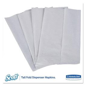 img 3 attached to 🧻 Scott 98710 Tall-Fold Dispenser Napkins: 250 Per Pack, White, 1-Ply, 7 x 13 1/2 (Case of 40 Packs)