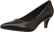 clarks linvale jerica women's black shoes and pumps logo