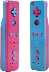 img 3 attached to 🎮 MOLICUI Wii Remote Controller 2 Pack for Nintendo Wii/Wii U Console - Blue Pink Back & Pink Blue Back - Wireless Gaming Controller