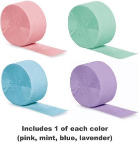 img 1 attached to 🎉 Vibrant Pastel Rainbow Party Crepe Paper Streamers 4-Pack – Burst of Color for Festive Celebrations!